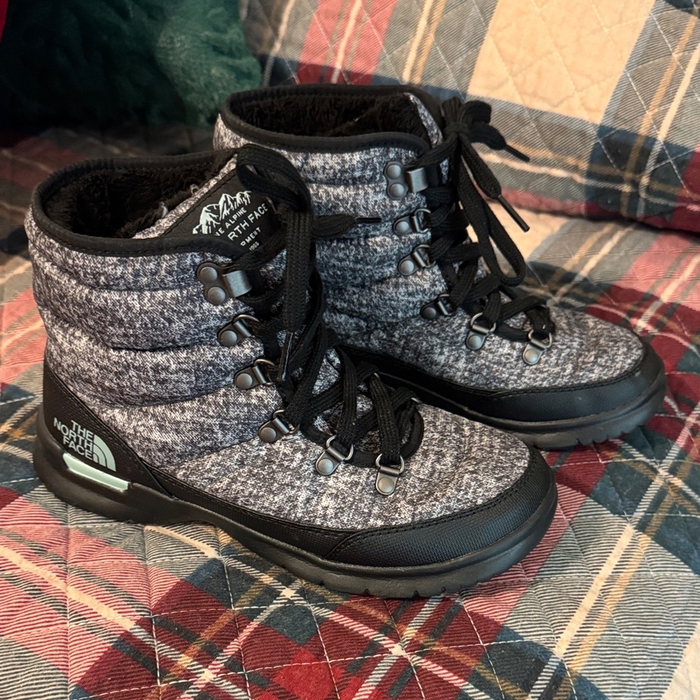 The North Face Black and Gray Insulated Boots